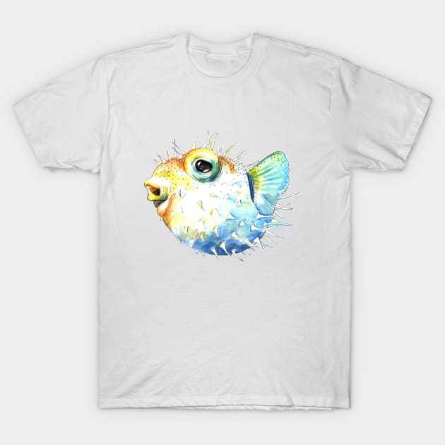 Pufferfish - Puffed Up T-Shirt by VrijFormaat